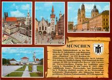 CPM Marienplatz Mariensaule Theatinerkirche Schloss Nymphenburg