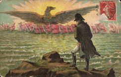 CPA Fantasy Napoleon imperial eagle