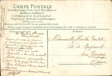 CPA Fantaisie Le langage des timbres (SEmeuse)