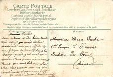 CPA Fantaisie Langage des timbres Semeuse 