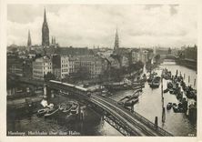 CPM Hamburg Hochbahn uber dem Hafen