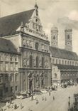 CPM Munchen Die Kaufingerstrasse mit St.Michales-Kirche