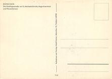 CPM Munchen Die Kaufingerstrasse mit St.Michales-Kirche