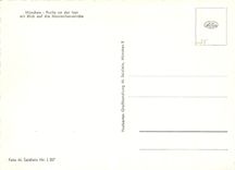 CPM Munchen Partie a.d Isar Blick Maximiliankirche