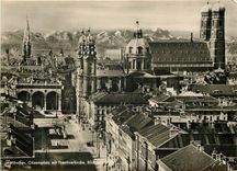 CPM Munchen Odeonsplatz mit Theatinerkirche Blick von Dom