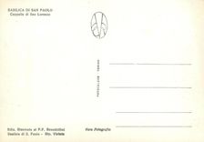 CPM Basilica di San Paolo Roma- Cappella di San Lorenzo