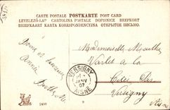 Wishes - flower - flower - white - laces - Souvenir - ribbon - CPA