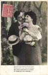 Fantaisie - Fantasy - couple - Quand notre adorante maisson Emplit enfin vos mains fluettes nos coeurs - CPA 