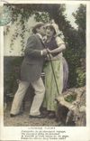 Fantaisie -Fantasy - couple - J 'emporte de ce charmante voyage un souvenir plein de douceur- CPA 