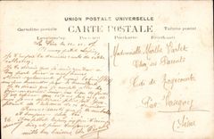 Fantasy - Militaria - couple - Je cueille ton doux baiser - Marthe Varlet - soldat - CPA 