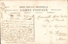 Fantaisie - couple - Si coquet pres de la nuque adoree - Marthe Varlet - CPA 