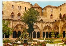 CPM Tarragona (Costa Dorada) Cathedrale Jardin dans le Cloitre
