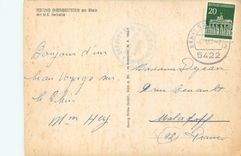 CPM Festung ehrenbreitstein am Rhein mit M S Helvetia Bateau