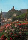 CPM Cochen an der Mosel parkanlage am moselufer mit blick zu reichsbug