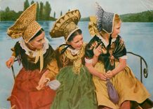 CPM Trachtenmadchen vom Bodensee Folklore