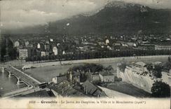 Isere - Grenoble - the Garden of the Dolphins the City and Moucherotte - CPA