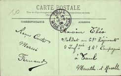 Paris - 1 - Gerichte - die Front - CPA