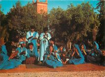 CPM Scenes et types du maroc danse de la guedra