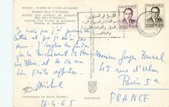 CPM Scenes et types du maroc hommes bleus a Goulimine