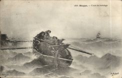 Dieppe CPA Boat of battelage