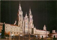 CPM Santiago de compostela cathedrale facade de l obradoire(siecle xviii)