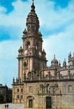 CPM Santiago de compostela 10 cathedrale tour de l horloge et porte sainte