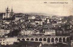 CPA Suisse Lausanne et le grand pont