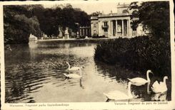 CPA Poland Poland Fragment parku Lazienkowkiego