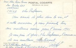 CPM Chile Santiago Palocio de bellas Artes