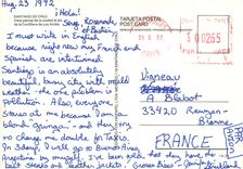 CPM Chile Santiago Vista parcial de la ciudad al pie de la Cordillera de Los Andes