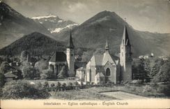 CPA Suisse Interlaken Eglise catholique 