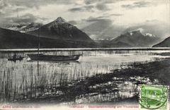 CPA Suisse Interlaken Gewitteratimmung am Thnersee