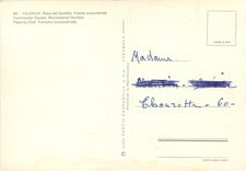 CPM Valencia Place du Chef Fontaine Monumentale