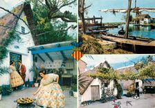 CPM Valencia Vues Typiques de l'Albufera