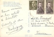 CPM Valencia Place du Caudillo en Jour de Fallas Tour Eiffel