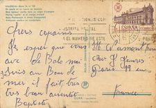 CPM Valencia Mets Typique Paella dans un Verger d'orangers