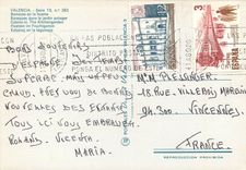 CPM valencia Baraques dans le Jardin Potager