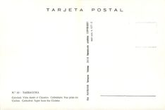 CPM Tarragona Cathedrale Vue prise du Cloitre