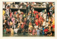CPM Benares Ghats on the river Ganges 