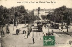 Lyon-Kurs des Sudens und des Carnot-CPA Platzes