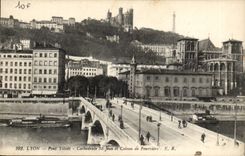 Lyon-Brucke Tilsitt- Str-Jean Kathedrale und Coteau von Fourviere- CPA
