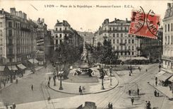 Lyon-Platz Rebublique- Carnot des Denkmales - CPA