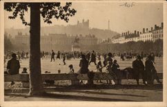 Platz Lyon-(die Rhône) Bellecour - CPA