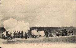 Lyon Ecole hat Feu- Schiessen der Batterie-Gewehren - CPA Militaria