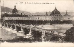 Lyon the Bridge of Guillotire St Hospital CPA