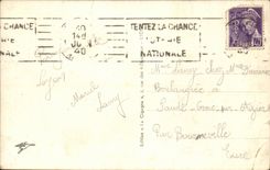 Lyon View on the Saone and the Mounts of Gold CPA