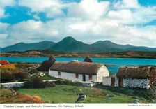 CPM Thatched cottage near Renvyle Connemara Co Galway Ireland 