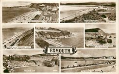 CPM The Beach Budleigh Salterton The sea front Marine Drive Orcombe Point Ladram Bay and Peake Hill Exmouth 