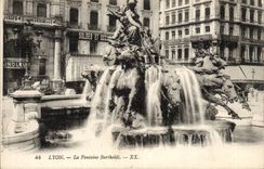 Lyon CPA the Bartholdi fountain