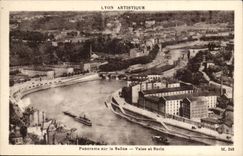 Lyon CPA Panorama on the Saone Vaise and SErin